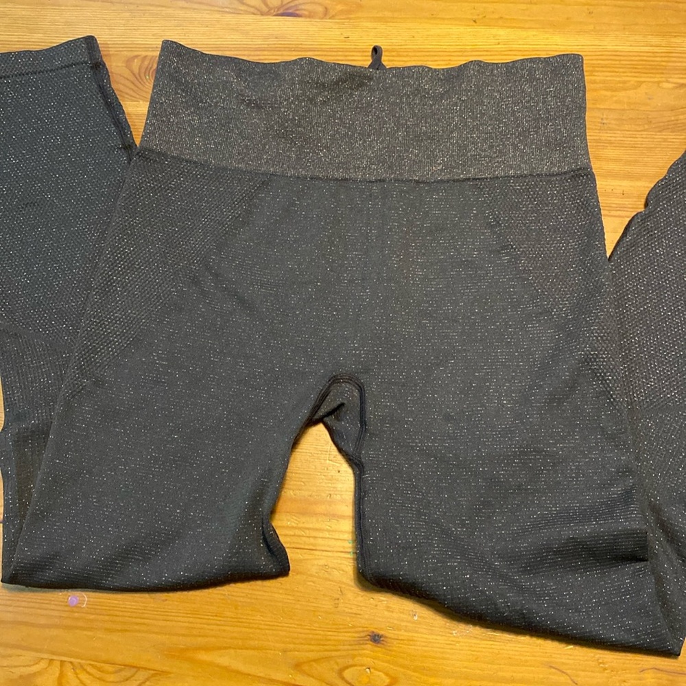 Athleta Shimmer Glitter Seamless Tights